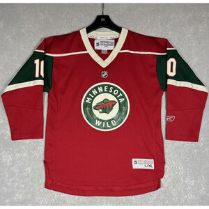 Vintage NHL Hockey Jersey Minnesota Wild Gaborik #10 Reebok Youth Size Large XL